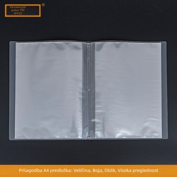 Topface Informativni katalog, plastični materijal, veliki kapacitet, matni prozirni PP folder za partiture i skladištenje