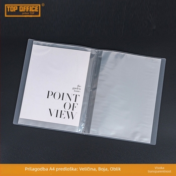 Topface Informativni katalog, plastični materijal, veliki kapacitet, matni prozirni PP folder za partiture i skladištenje