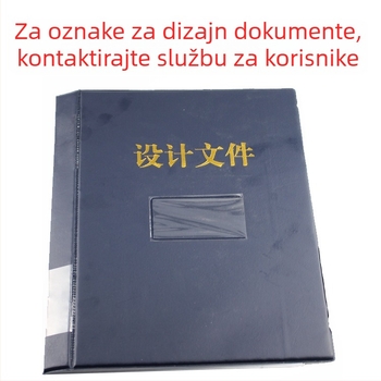 Folder za tehničke crteže s jednim klipom, plastičan, tisak logotipa, mogućnost prilagodbe
