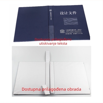 Folder za tehničke crteže s jednim klipom, plastičan, tisak logotipa, mogućnost prilagodbe
