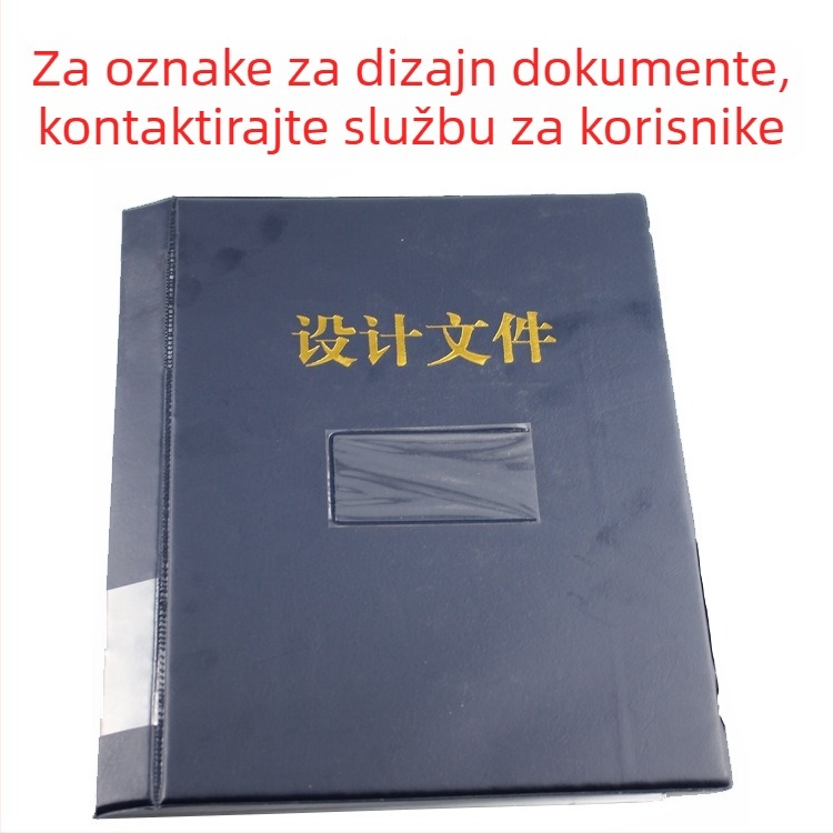 Folder za tehničke crteže s jednim klipom, plastičan, tisak logotipa, mogućnost prilagodbe