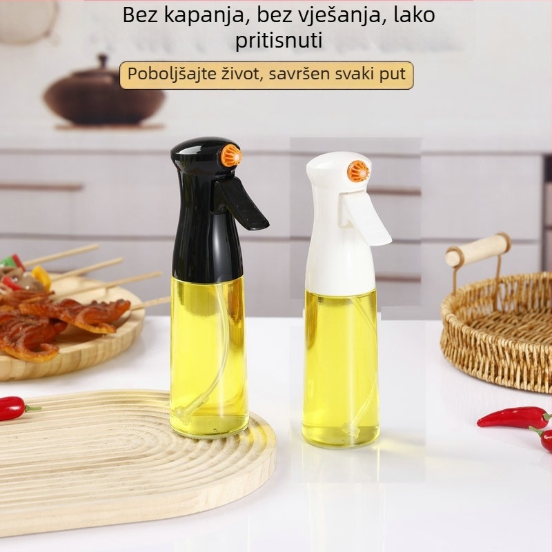 Staklena posuda za sprejanje ulja s pumpom – za kuhinju i roštilj, maslinovo ulje