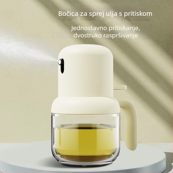 Staklena posuda za špricanje ulja otporna na toplinu — push sprayer, Mu yao, staklo, mogućnost otiska logotipa, spremnik za ulje