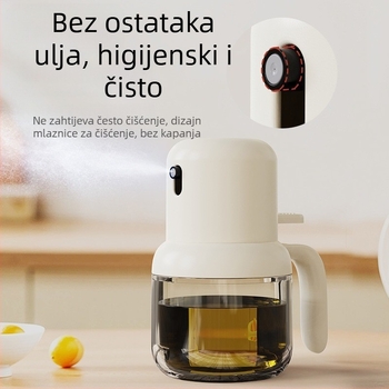 Staklena posuda za špricanje ulja otporna na toplinu — push sprayer, Mu yao, staklo, mogućnost otiska logotipa, spremnik za ulje