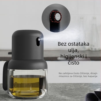 Staklena posuda za špricanje ulja otporna na toplinu — push sprayer, Mu yao, staklo, mogućnost otiska logotipa, spremnik za ulje