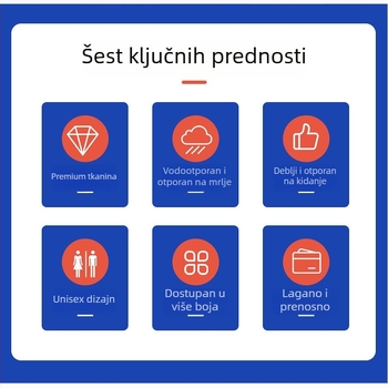 Odrasli kišni pončo od PVC-a, vodootporno za outdoor