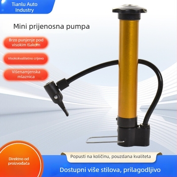 Prijenosna mini ručna pumpa za zrak – visok tlak, za bicikle i lopte