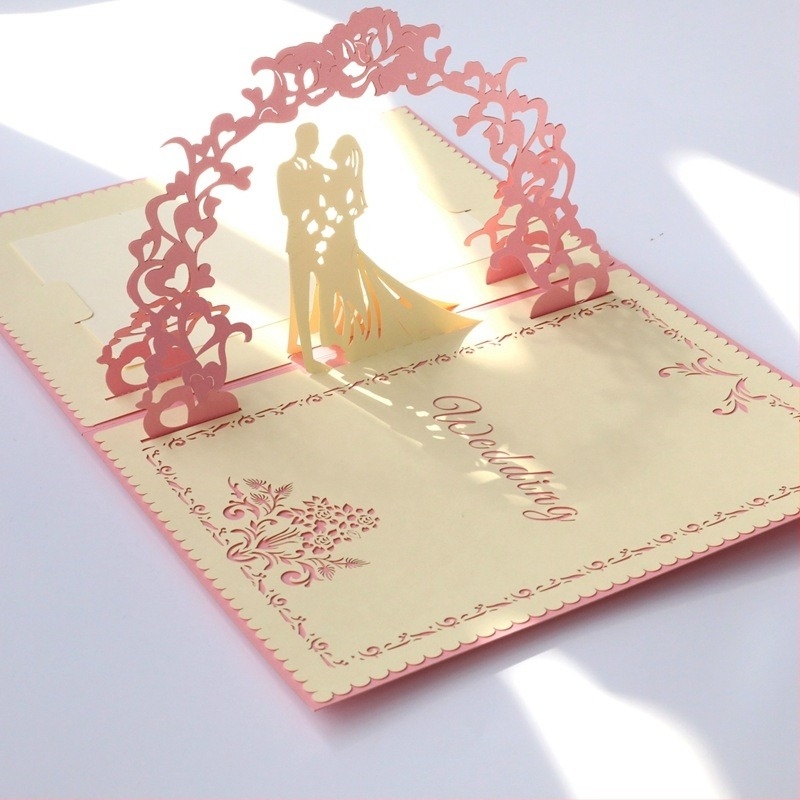 Vjenčane pozivnice – 3D lasersko izrezivanje, europski stil, personalizirane, ručna izrada • Brend: Story Jiangnan • Kategorija: čestitke