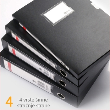 PP plastična kutija za dokumente, model QP55, marka Lidemei, debljina materijala 0,8 mm, širina stražnjeg dijela 20–75 mm