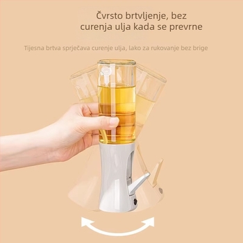Bočica za ulje s raspršivačem • borosilikatno staklo • funkcija: raspršivanje ulja • stil: moderni minimalistički • model HNBH10419-1