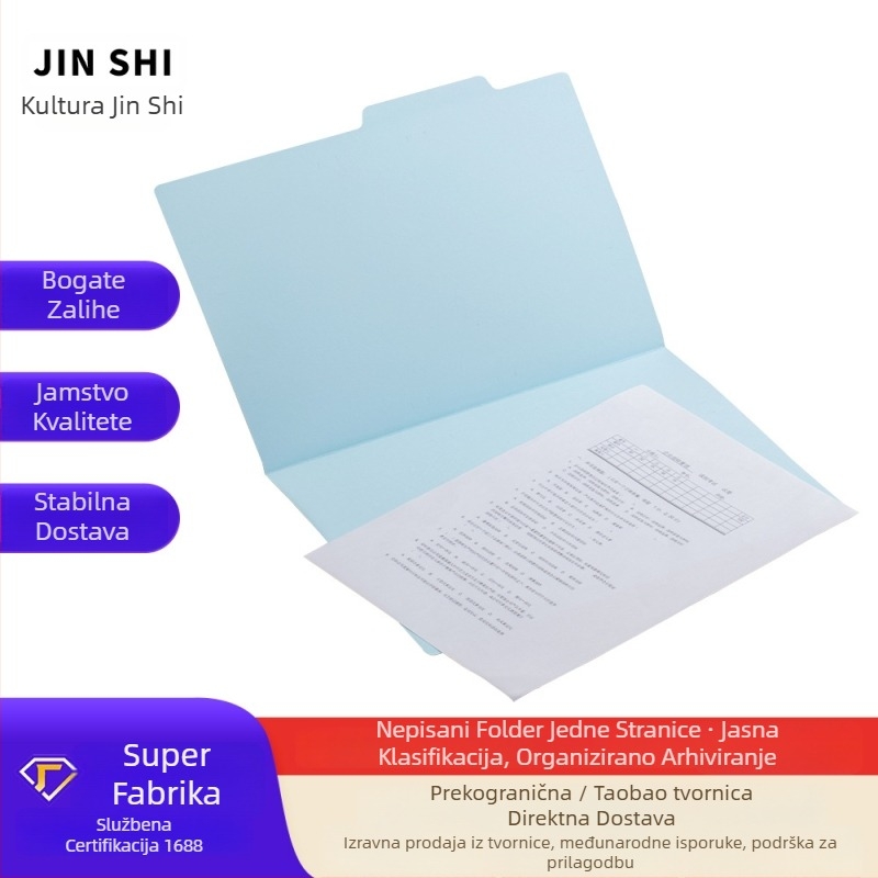 Papirni folder s mono klipom, papir, A4 format, 240×310 mm, prilagođeni logo