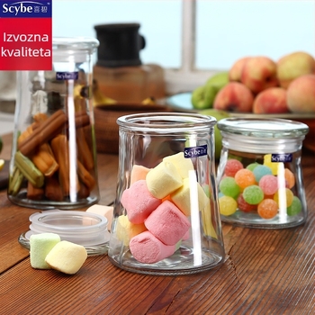 Staklena posuda za pohranu • Marka: scybe/Xibi • Materijal: Staklo • Kapacitet: 650–1200 ml • Stil: moderna jednostavnost