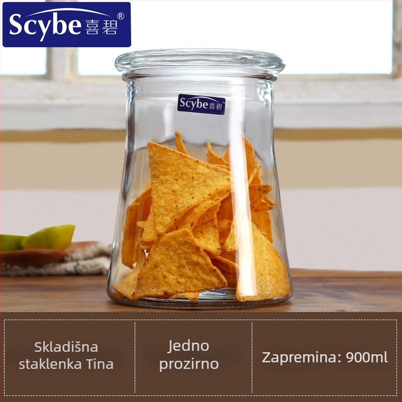 Staklena posuda za pohranu • Marka: scybe/Xibi • Materijal: Staklo • Kapacitet: 650–1200 ml • Stil: moderna jednostavnost