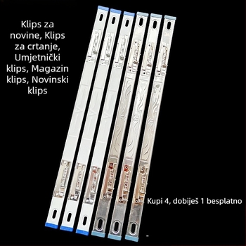 PVC jednostavni klips za dokumente, moguć ispis logotipa, prilagodba