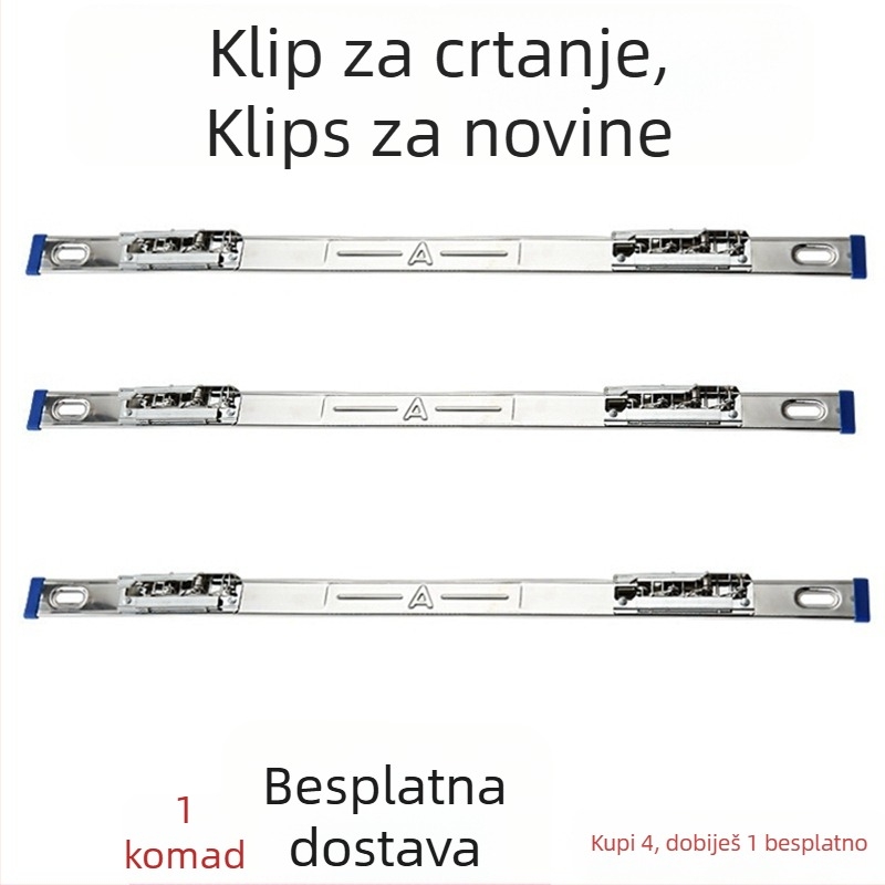 PVC jednostavni klips za dokumente, moguć ispis logotipa, prilagodba