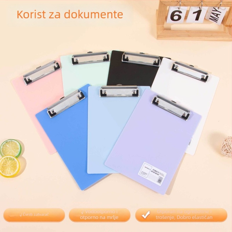 Found PP plastični anti-slip klip za ploču, lagan i otporan na trošenje, za pisanje i crtanje, kompatibilno s A4 dokumentima
