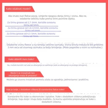 Brtvilo za vrata i prozore, aluminijska legura, model YL-MTPT, otporno na habanje i starenje, brtvljenje i zvučna izolacija