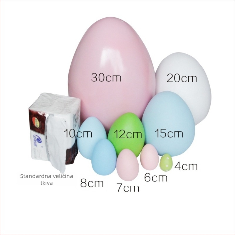 Plastično Uskrsno Jaje s privjeskom za vješanje, za dječji DIY grafiti crtanje, otisnuti logo, prilagodba