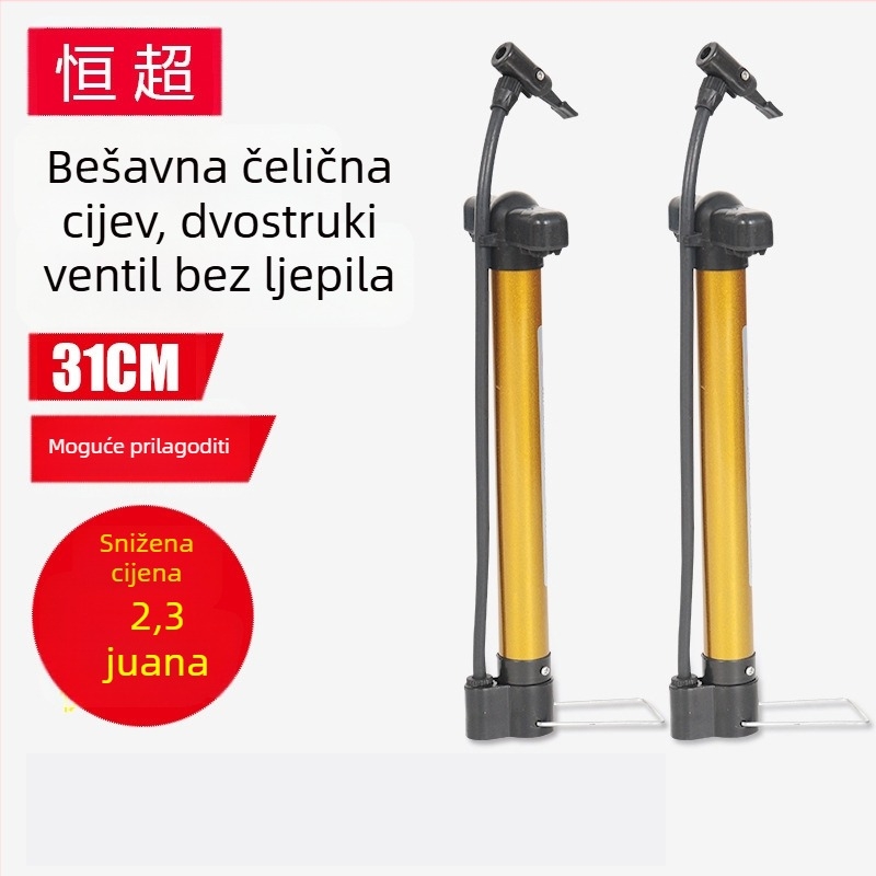 Ručna pumpa za bicikl i električno vozilo, metalno kućište, model hc31, 0,8 MPa, s iglom za napuhavanje