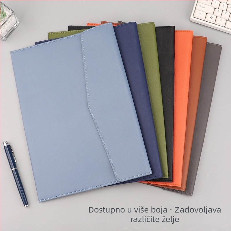 Kožna torba za dokumente s magnetskom kopčom, pravokutnog oblika, brend Wenzhou zhenyan stationery