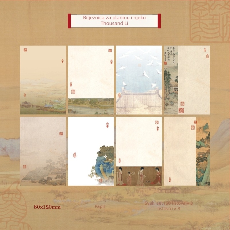 Drevno-stil DIY kolagenski bilježnica papir blok — 50 listova, papir blok, nema ljepila, bez IP autorizacije