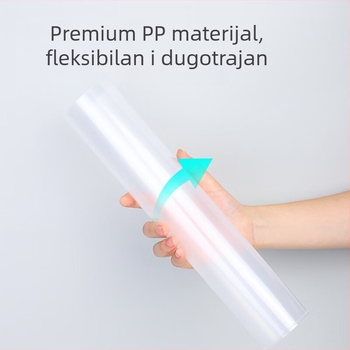 Prozirna PP torbica za dokumente, L-oblik skladišni džep, marka Deli, model 5706, debljina 0,18 mm