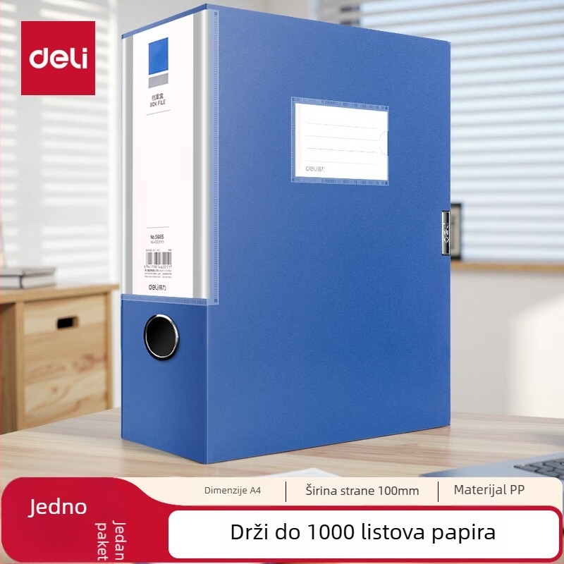 Plastična kutija za dokumente, model 5685, PVC, stražnja širina 100 mm, marka Effective