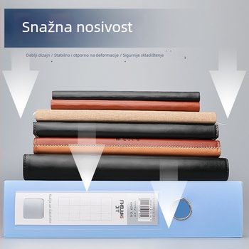 A4 plastična arhivska kutija za dokumente, PP materijal, sklopiva kutija sa S kukom i petljom, Youlejia, stražnja širina 50