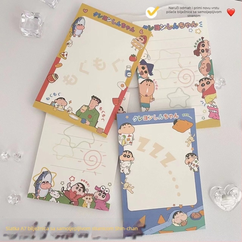 Bilježnica s otkinjivim stranicama, Crayon Shin-chan crtani motiv, 50 stranica