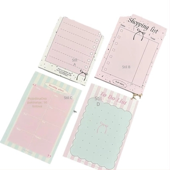 Bilježnica s karikaturom, debeli papir za skice, listovi za odvajanje