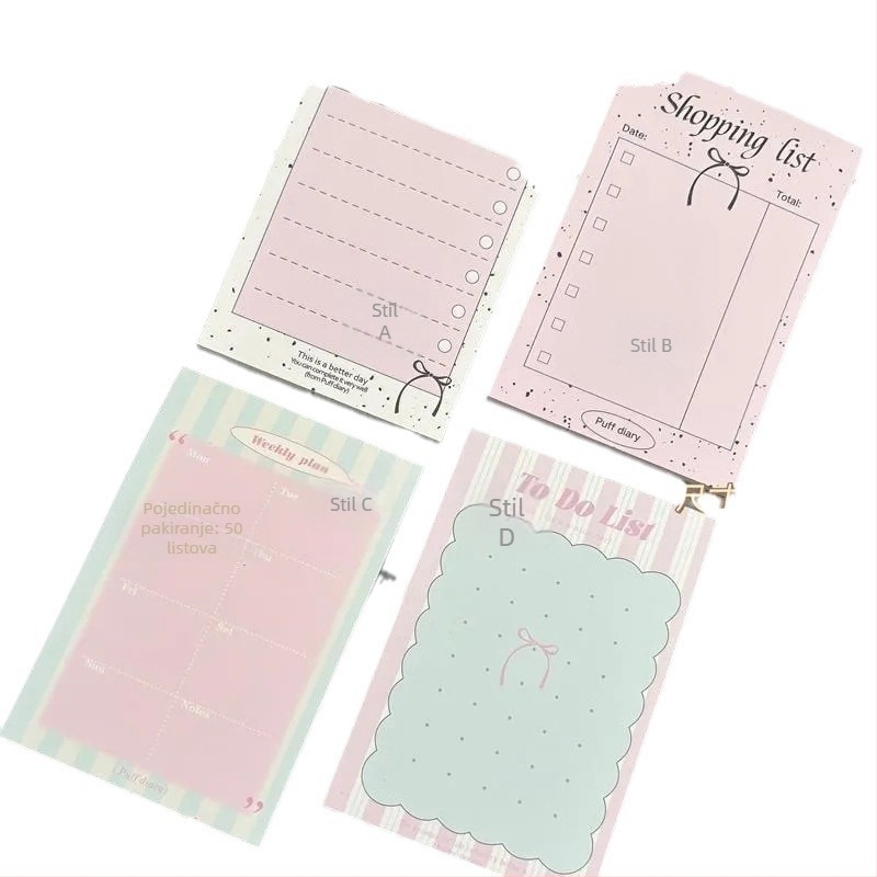 Bilježnica s karikaturom, debeli papir za skice, listovi za odvajanje