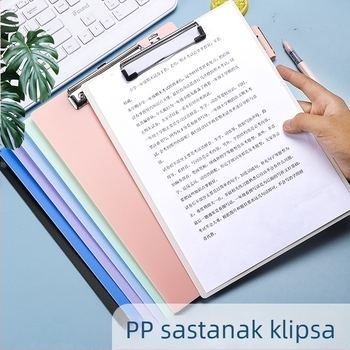 PP klipsa za ploču - model PP board clip, materijal PP, pogodno za papir A4