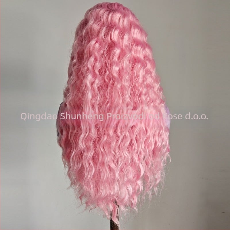 Duga kovrčava perika s prednjom čipkom, model SH-144, vlakna otporna na toplinu, volumni stil