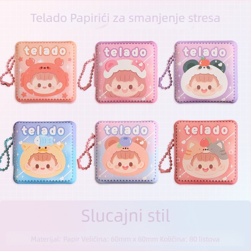 Tirado Mini bilježnica za stres s ljepljivim listićima – rastresiva, prijenosna fidžet bilježnica | Marka: Tirado; Ljepljivost: Da; Unutarnje stranice: Drugo; IP dozvola: Ne
