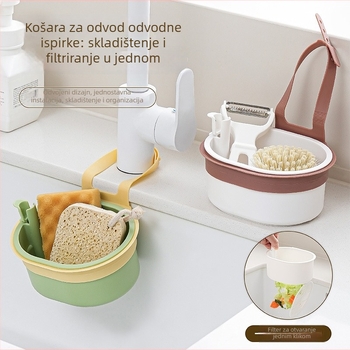 Kanta za odvod vode iz sudopera s visećim držačem — ABS, funkcija odvodnje, Model 223549, Brend Lemon