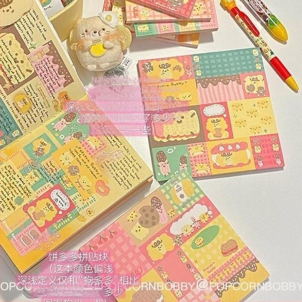 Fried Dog crtani papir uredski set bilješki s blok kolage serije – otisnuto