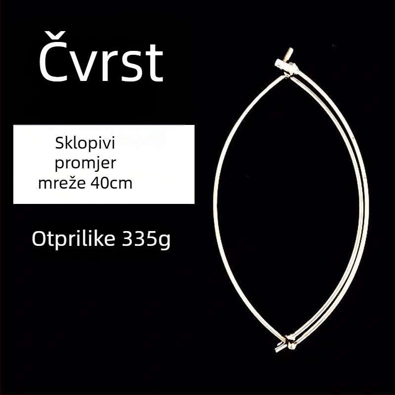 Sklopiva glava mreže od nehrđajućeg čelika za velike ribe