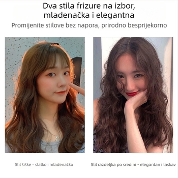 Gornji dio perike za pokrivanje bijelih vlasi, prava ljudska kosa, kovrčava, veliki valovi, prirodan volumen