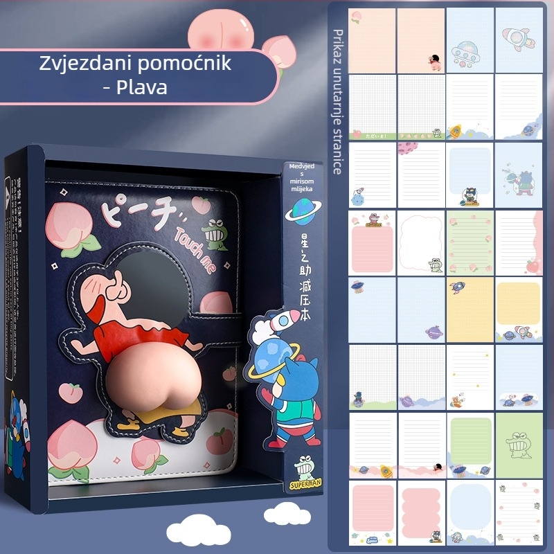Bilježnica s kreativnim stilom, veza: druga, materijal korice: papir, gramatura unutarnjeg papira: 120 g/m², broj stranica: 1–50