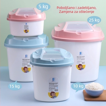 Japanski stil zatvoreni spremnik za rižu velike kapacitete, otporan na vlagu i insekte, za skladištenje žitarica i brašna
