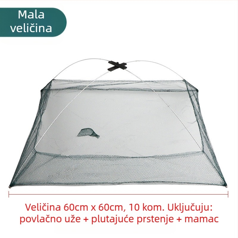 Mengda Otvorena Sklopiva Mreža za Lov Škampi