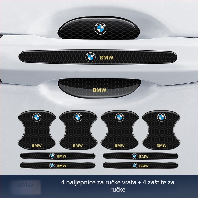 TPE zaštita trke za ručku vrata automobila s reflektirajućim samoljepljivim naljepnicama — Tip: Anti-collision strip; Materijal: TPE; Model: Reflective Drop Adhesive Sticker; Primjenjivi modeli: Opći