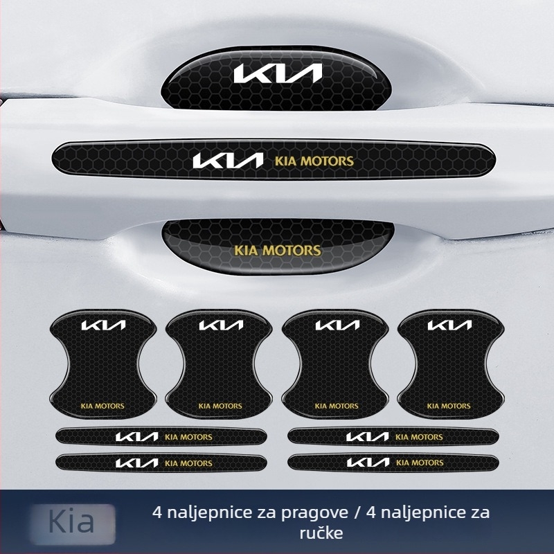 TPE zaštita trke za ručku vrata automobila s reflektirajućim samoljepljivim naljepnicama — Tip: Anti-collision strip; Materijal: TPE; Model: Reflective Drop Adhesive Sticker; Primjenjivi modeli: Opći