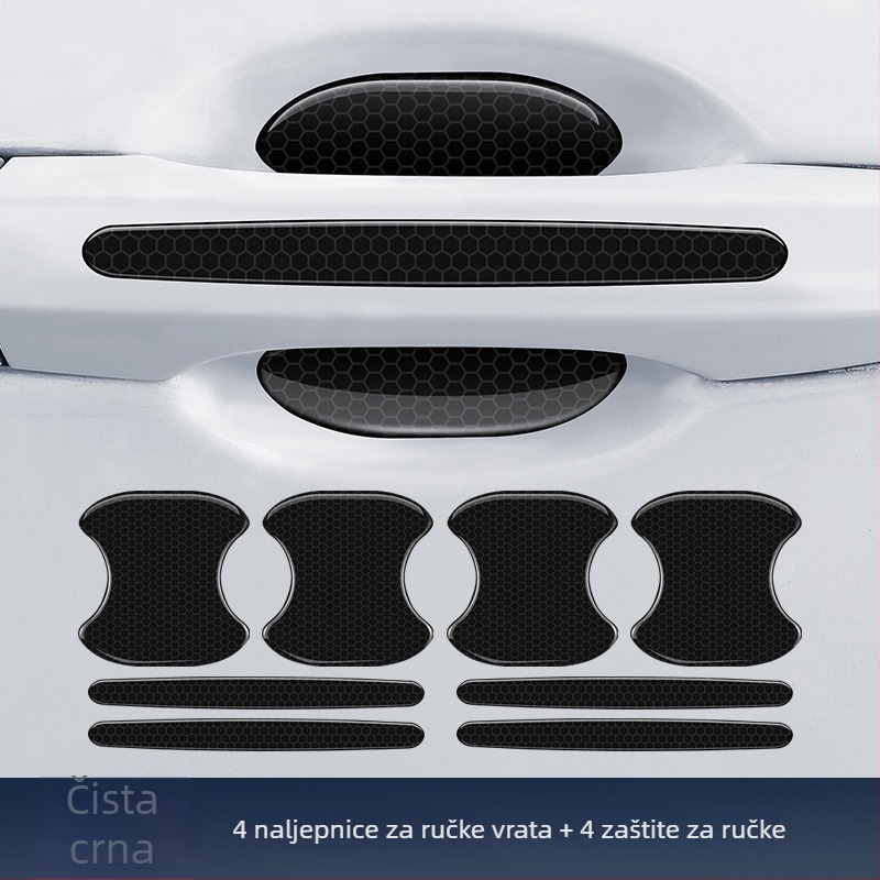 TPE zaštita trke za ručku vrata automobila s reflektirajućim samoljepljivim naljepnicama — Tip: Anti-collision strip; Materijal: TPE; Model: Reflective Drop Adhesive Sticker; Primjenjivi modeli: Opći