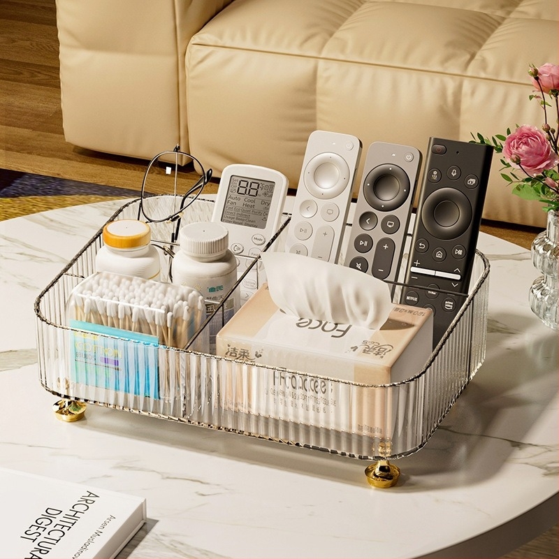 Stolna kutija za pohranu – PET materijal, model Coffee Table Storage Box, lagani luksuzni dizajn, organizator za daljinski upravljač i maramice, višenamjenski regač za dnevnu sobu, spavaću sobu ili radni studio