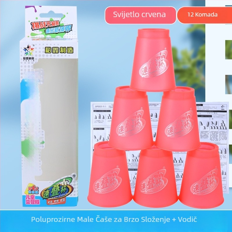 Yuxin set za utrku čaša – plastična edukativna igračka za dob 7–14 godina, potiče koordinaciju ruka-oko, 3C certifikat (kod 2009152203003176)