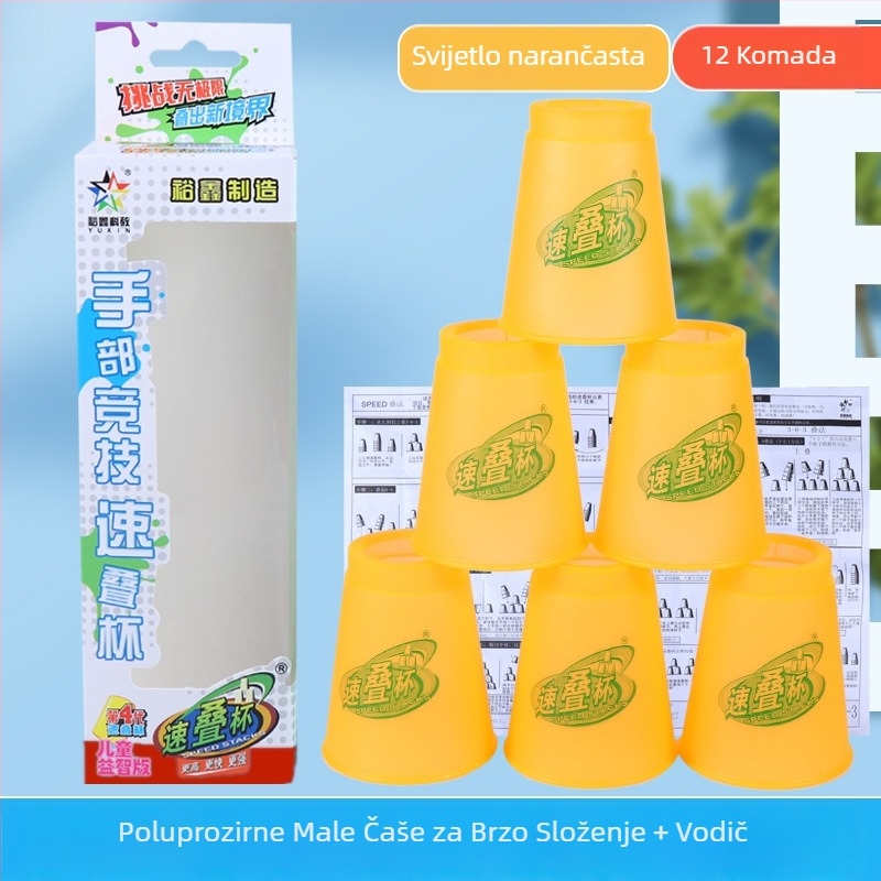 Yuxin set za utrku čaša – plastična edukativna igračka za dob 7–14 godina, potiče koordinaciju ruka-oko, 3C certifikat (kod 2009152203003176)