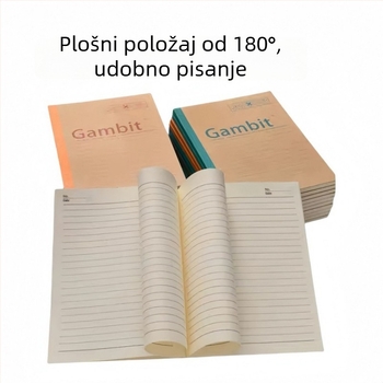 Uredski bilježnica s labavim povezom, 50 stranica, korica od papira, papir od drvne mase
