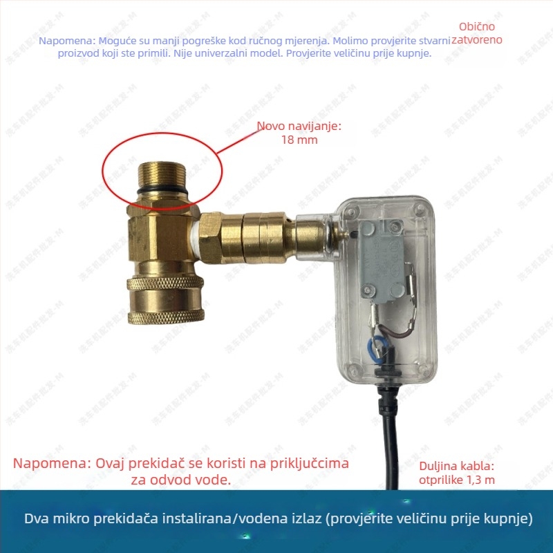 Komplet prekidača za pištolj za pranje automobila s automatskim prekidačem i kutijom mikroprekidača