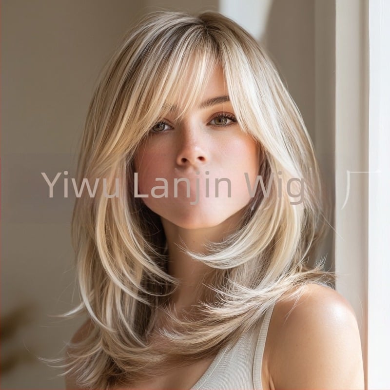 Perika Smilco Sm242 za dame; perika od kemijskih vlakana, otporna na visoke temperature; može biti obojana i kovrčava; mehanizam izrade